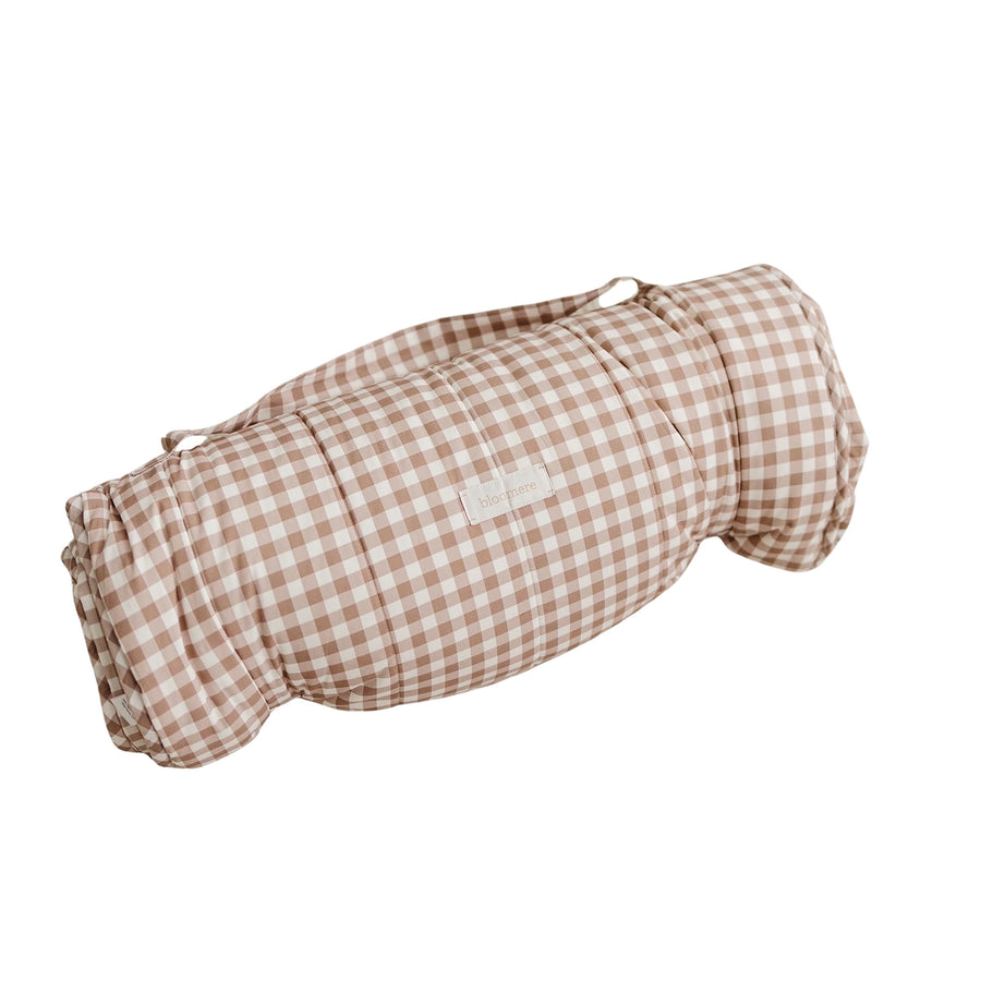 Organic Nap Mat- Brown Gingham