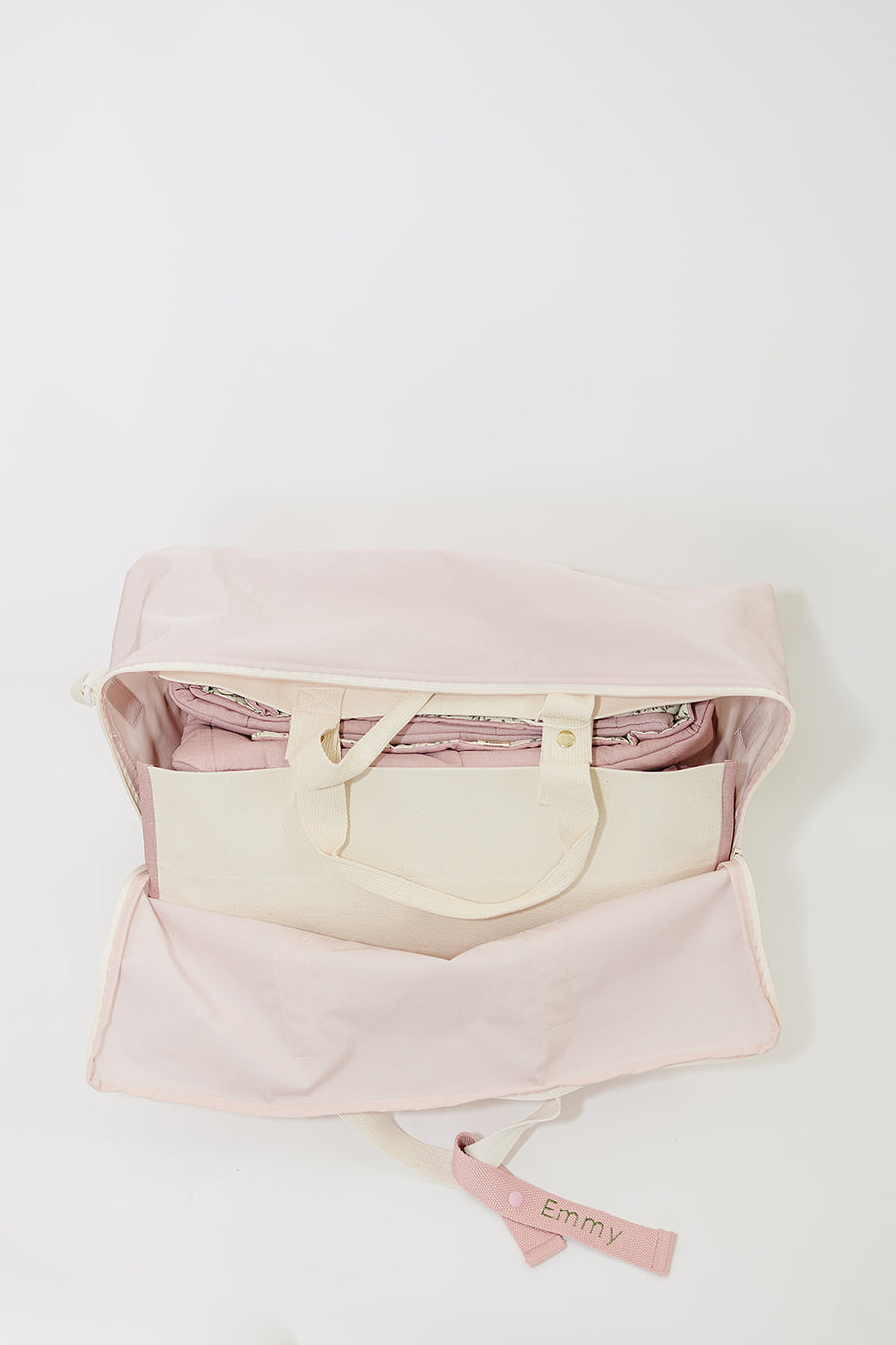 Portable Bedding Set Bags (Light Pink)