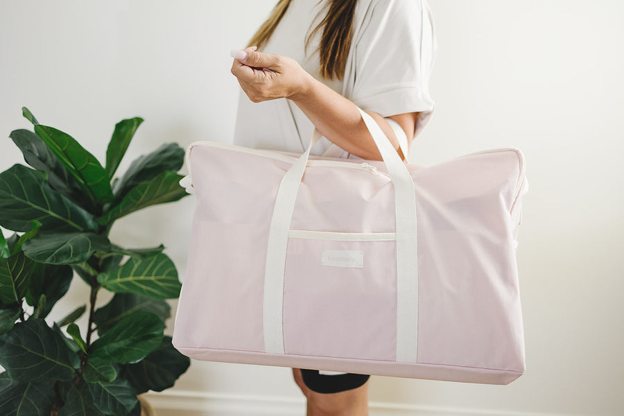 Portable Bedding Set Bags (Light Pink)