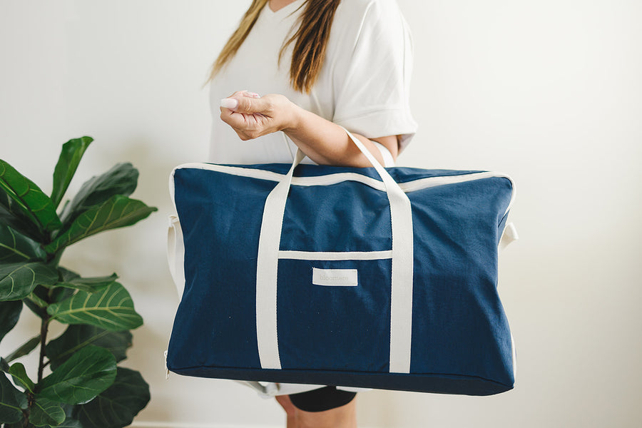 Portable Bedding Set Bags (Navy)