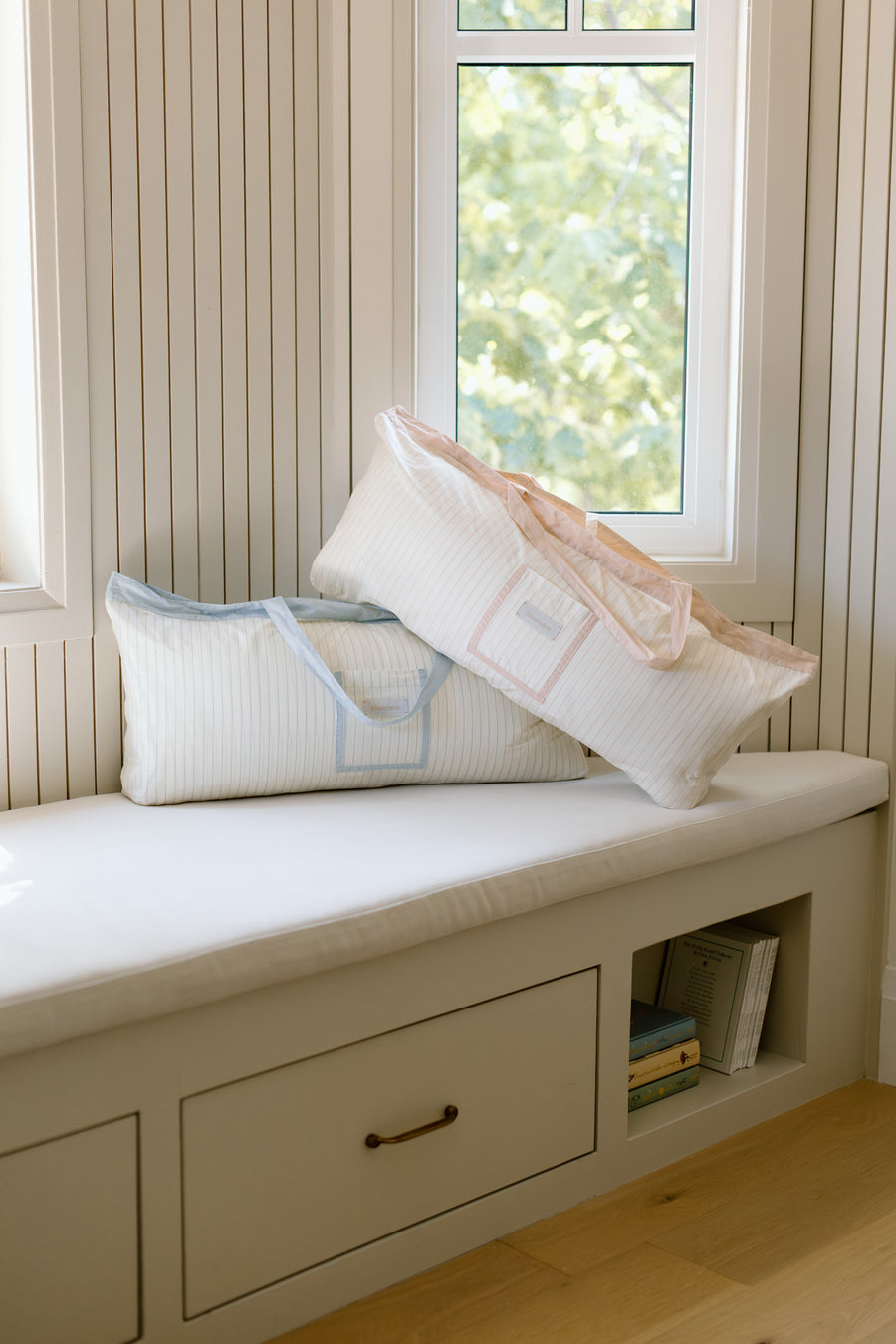 [NEW Pre-Order] XL Organic Nap Mat- Blue Stripe