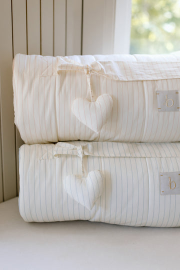 [NEW Pre-Order] XL Organic Nap Mat- Pink Stripe