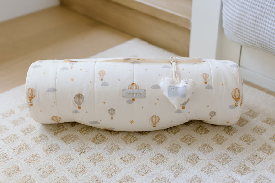 Organic Nap Mat- Hot Balloon