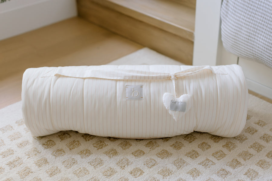 [NEW] XL Organic Nap Mat- Pink Stripe