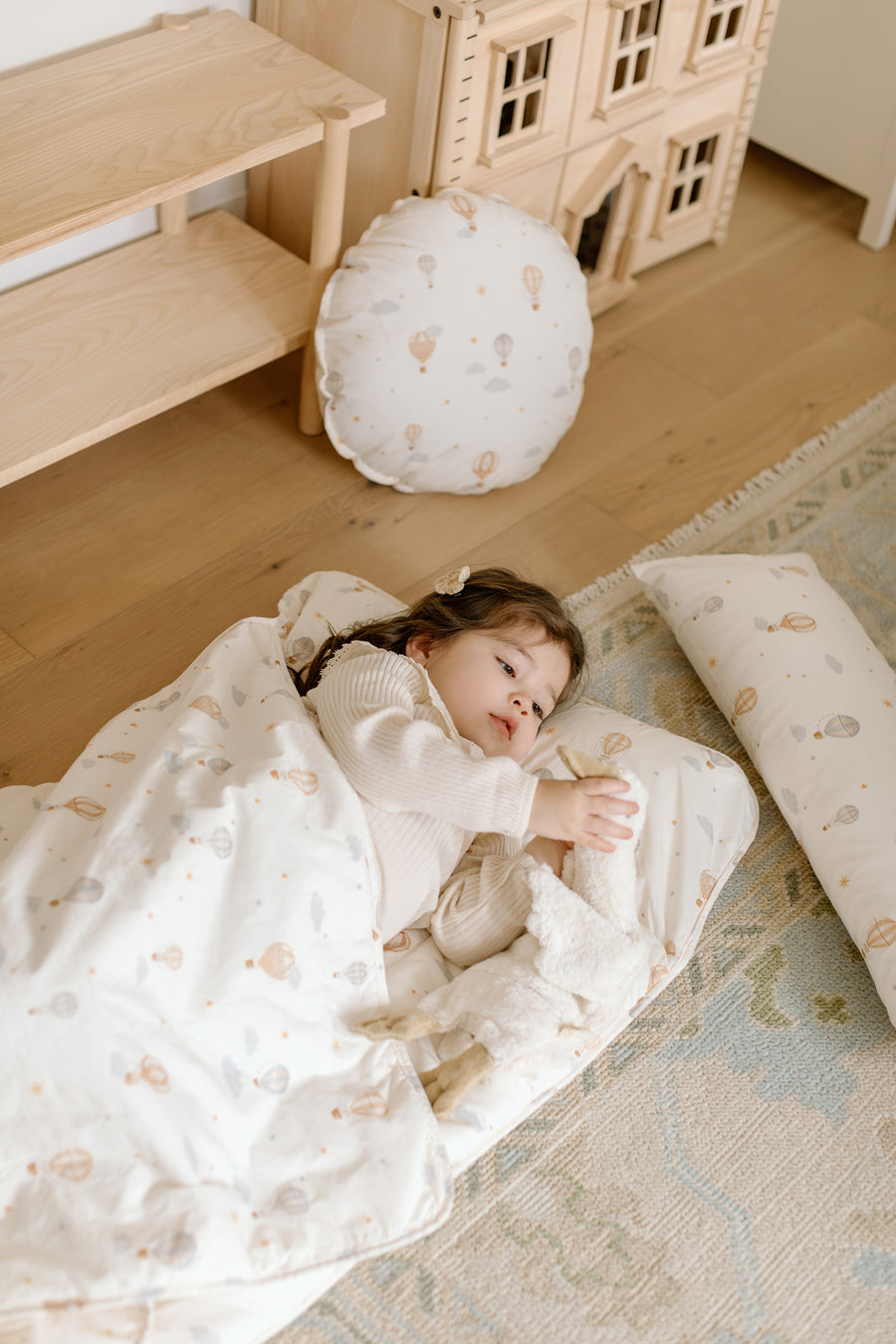 Organic Nap Mat- Hot Balloon