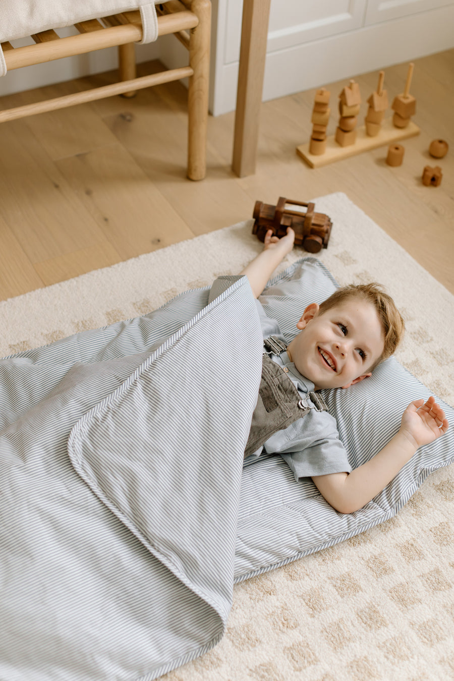 Organic Nap Mat- Modern Stripe