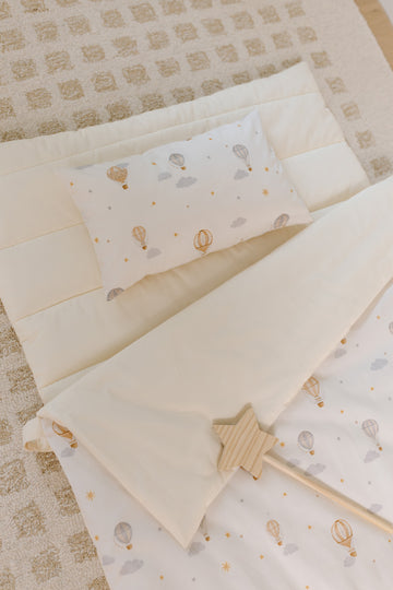 Organic Portable Bedding Set- Hot Balloon