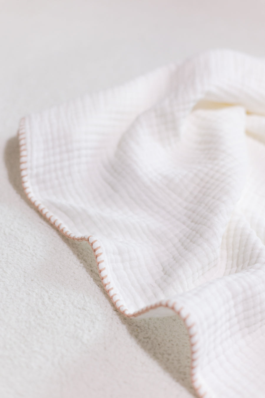 4 Layer Muslin Blanket (Brown, Pink)