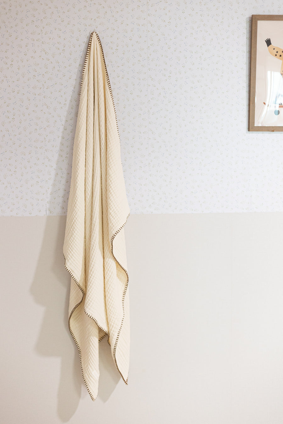 4 Layer Muslin Blanket (Brown, Pink)
